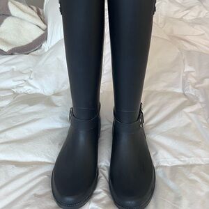 Lands' End Black Winter Rain Boots